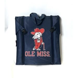 Vintage Colonel Reb Ole Miss Rebels Blue Vintage Logo Stadium Seat